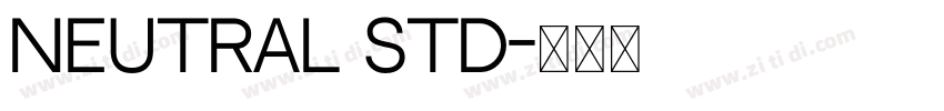 Neutral Std字体转换